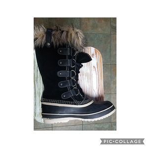 Women's Joan of Artic Boot Black Quarry Size 8